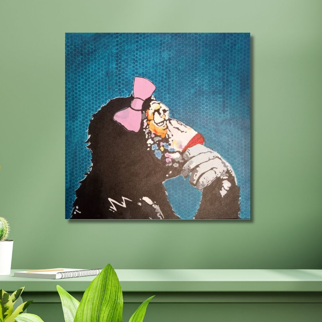 Vibrant handmade pop art