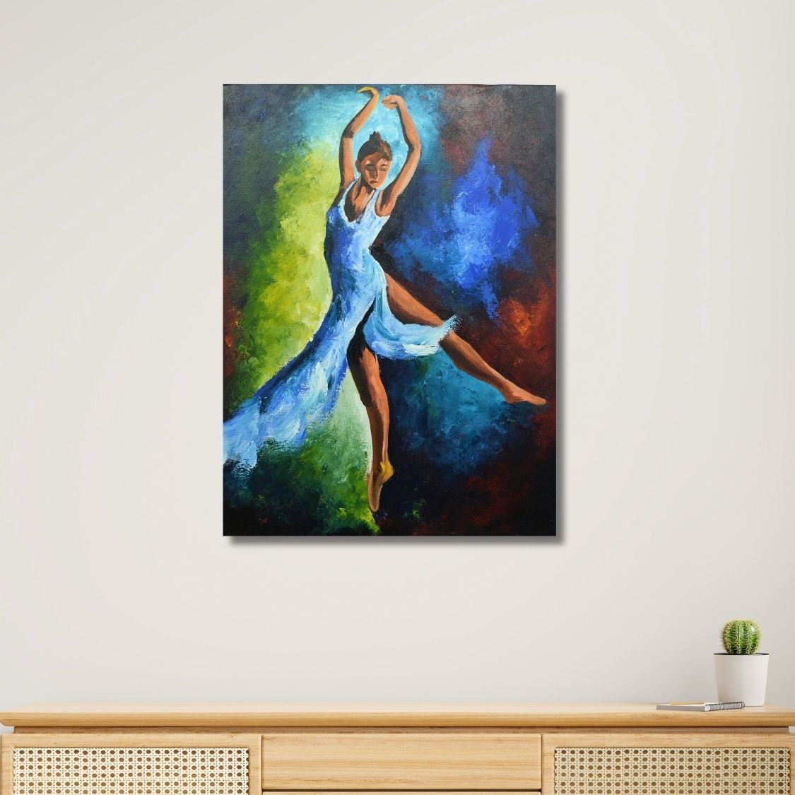 graceful dancing girl artwork