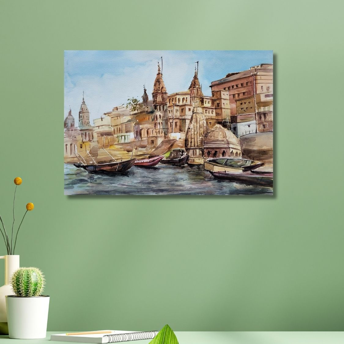 indian heritage watercolor artwork