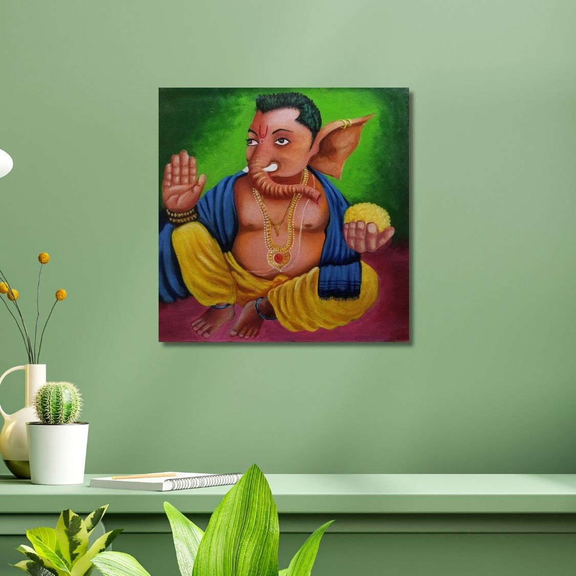 spiritual ganesha wall art