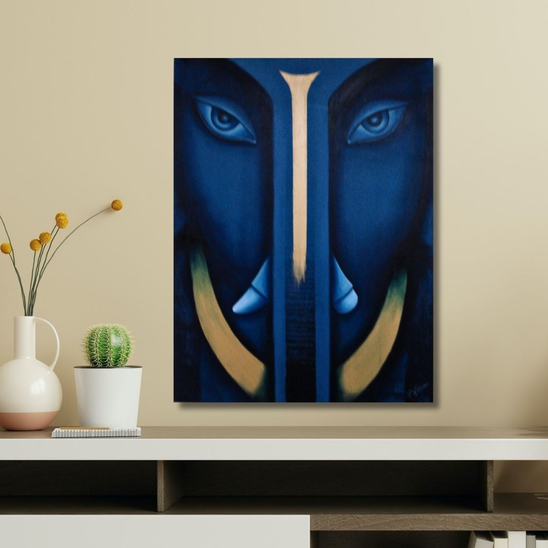 abstract spiritual ganpati art
