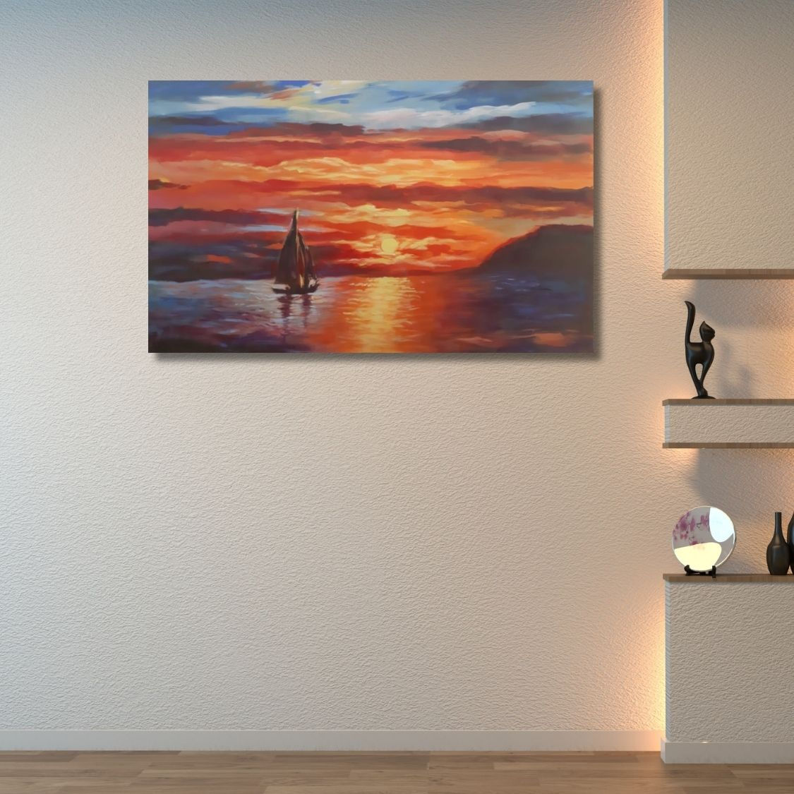 Peaceful Evening Sea Painting