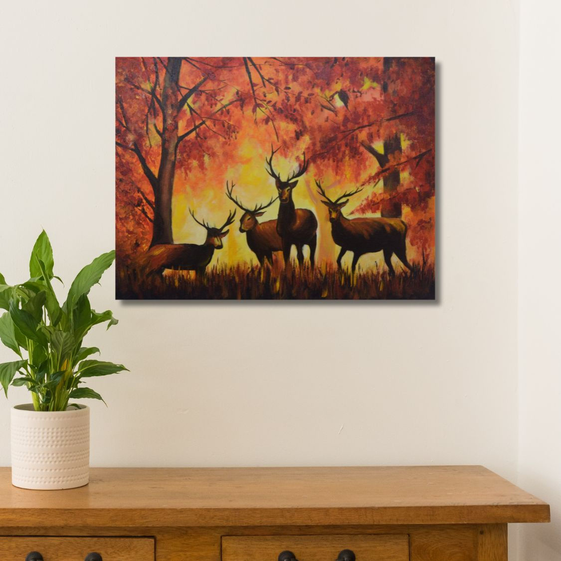 handmade deer artwork
