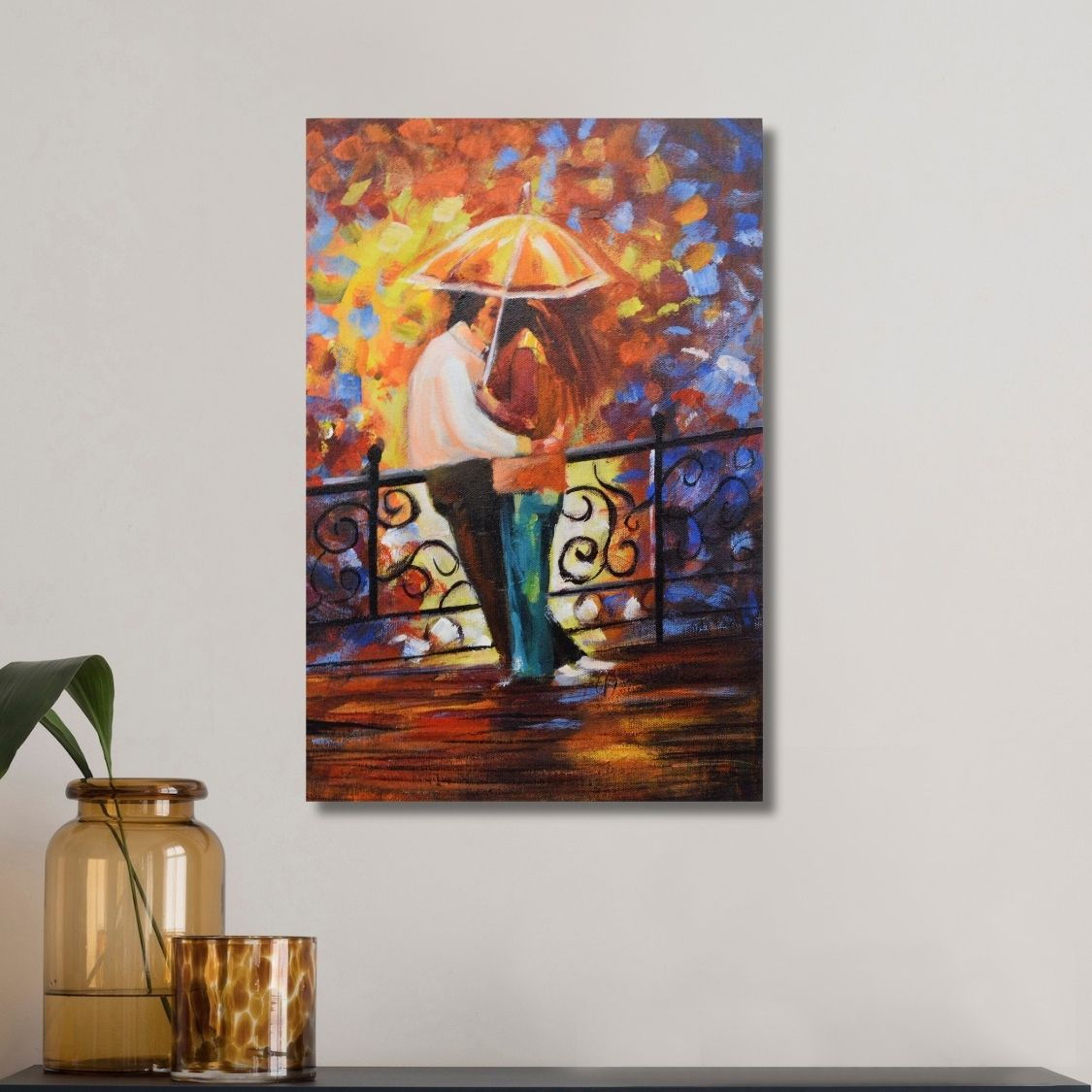 Romantic impressionist wall painting