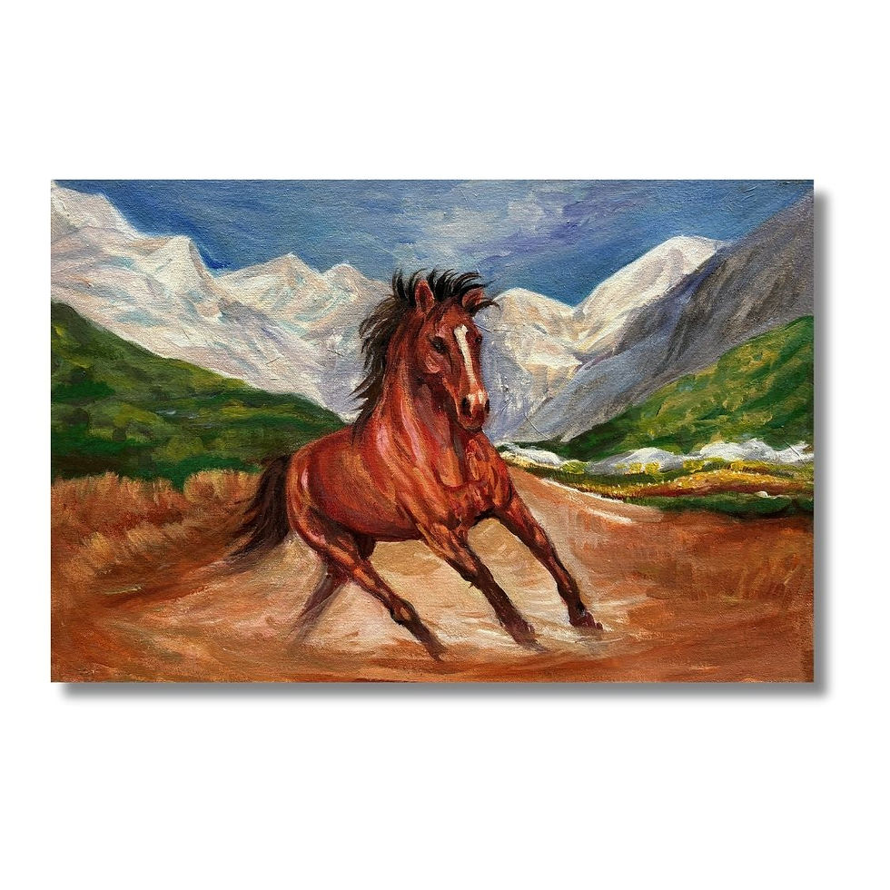 Horse Painting on Canvas