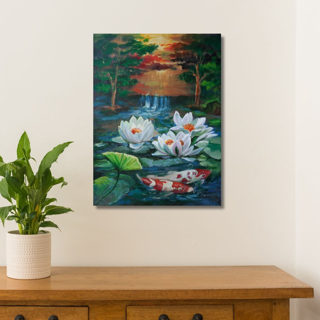 handmade water garden art