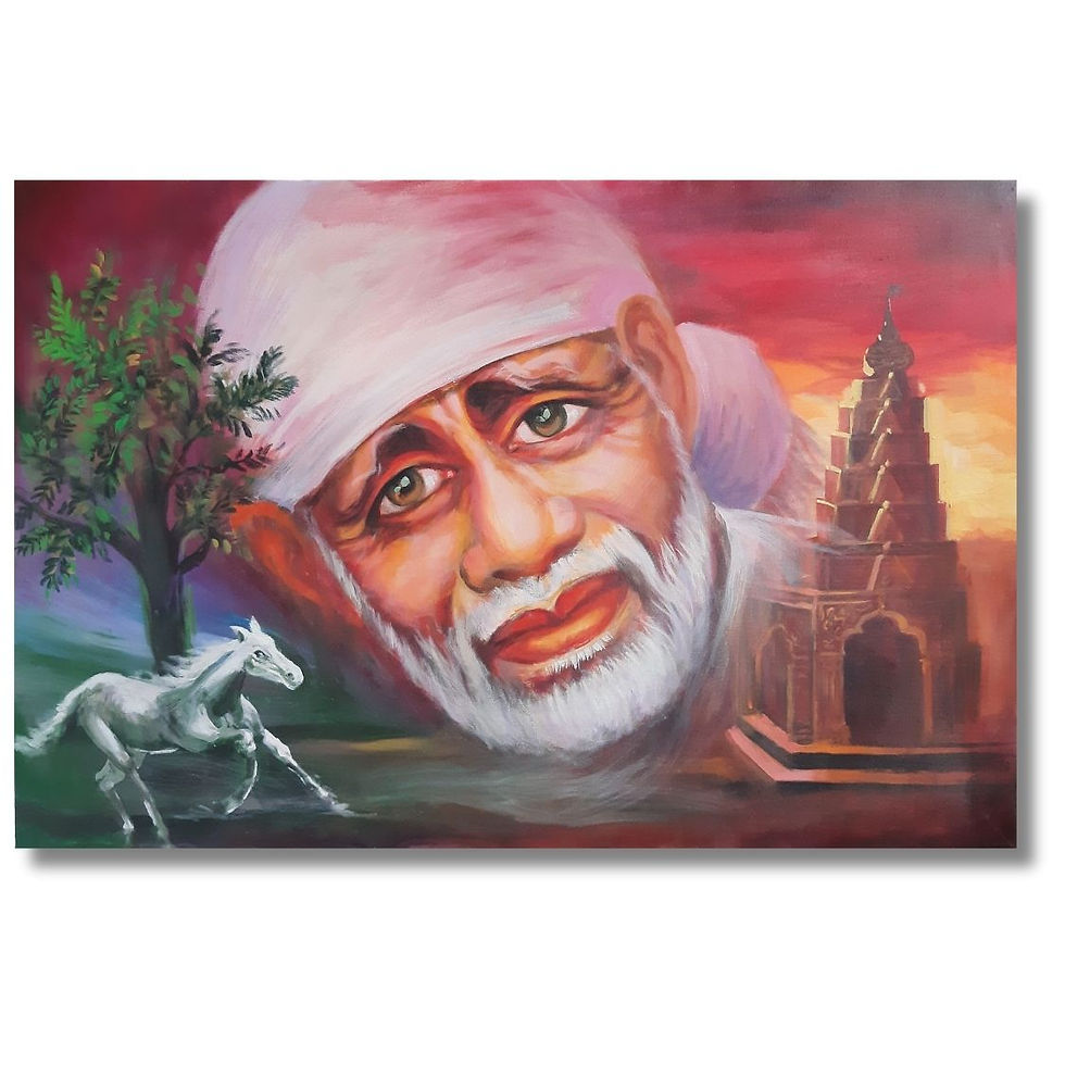 Sai Baba Abstract Painting