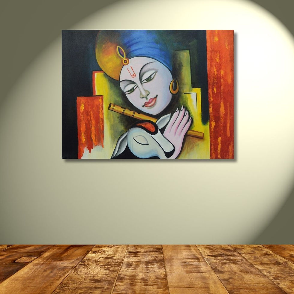 Lord Krishna Wall Painting