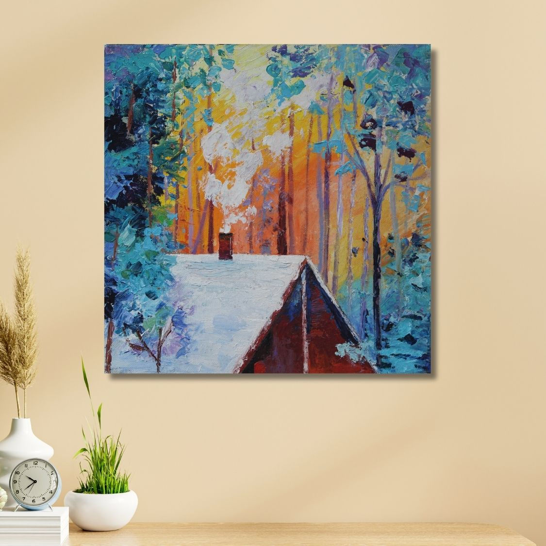 Chimney smoke forest art