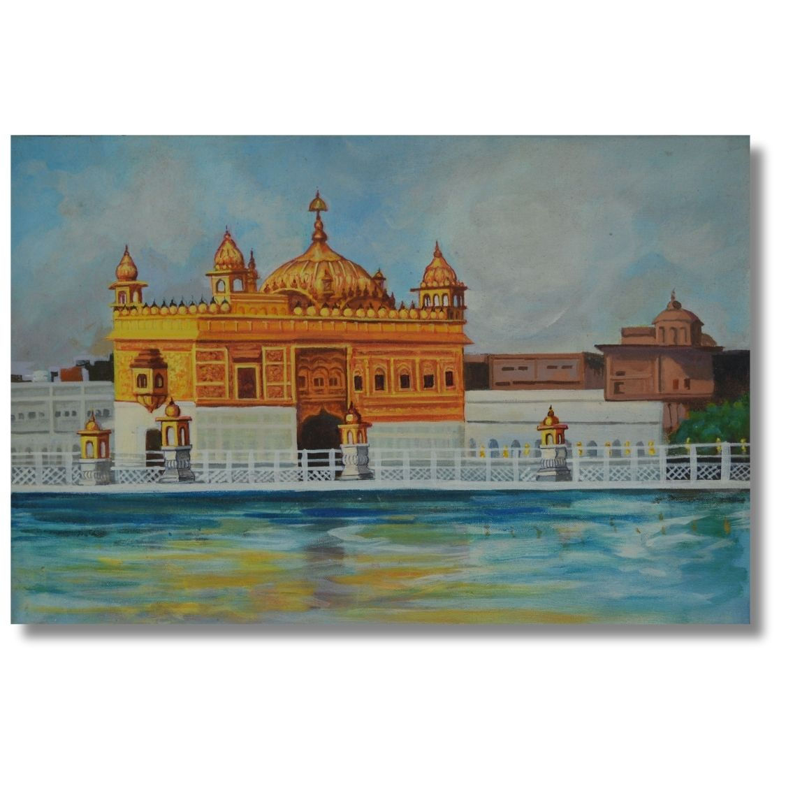 Golden Temple Wall Painting