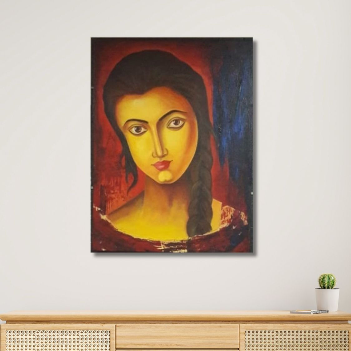 Indian Woman Portrait Art