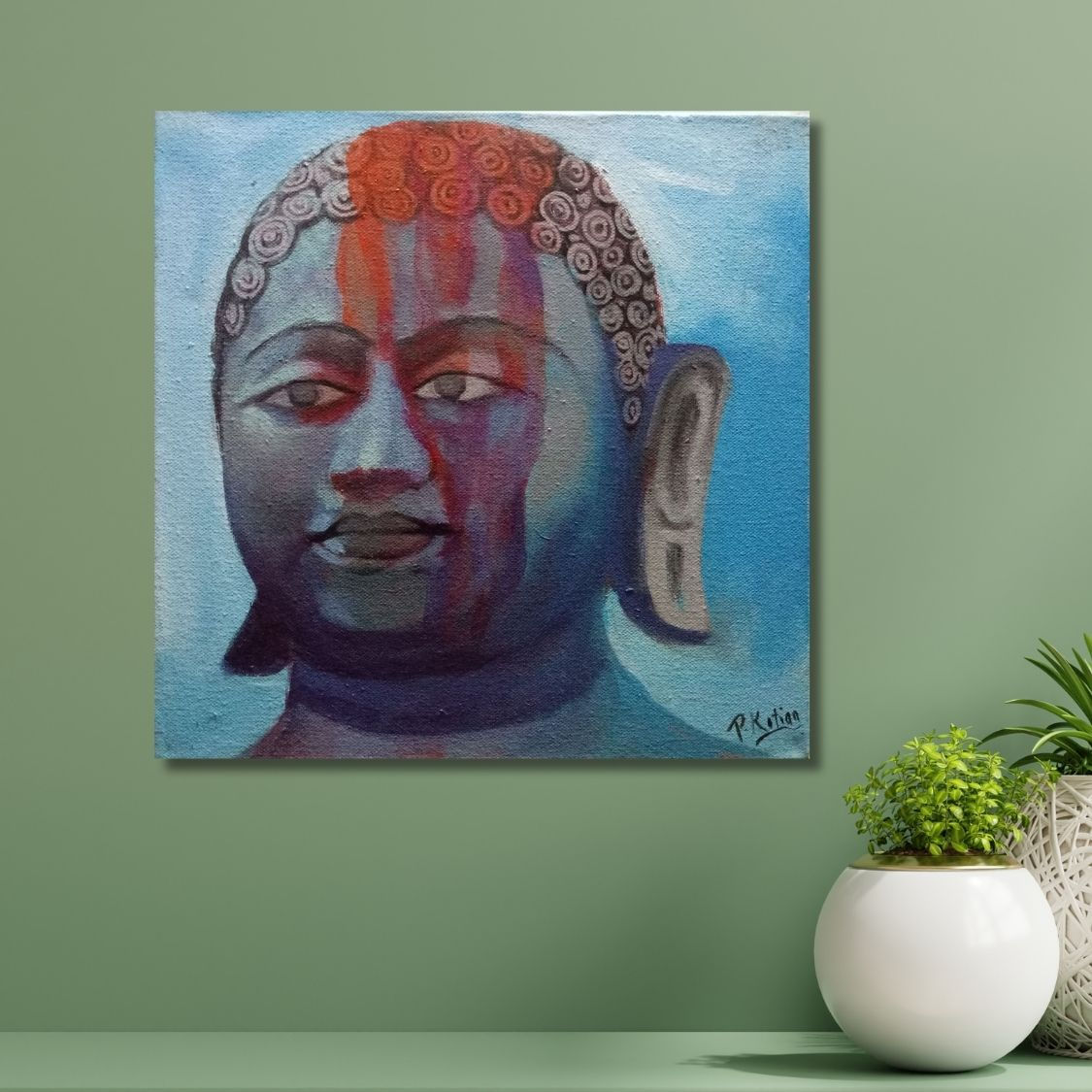 Blue Bahubali Painting