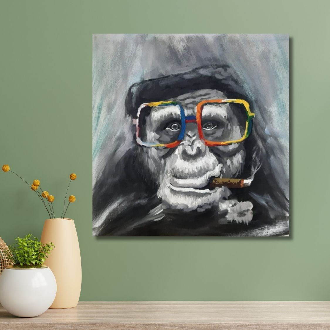 handmade contemporary pop art painting