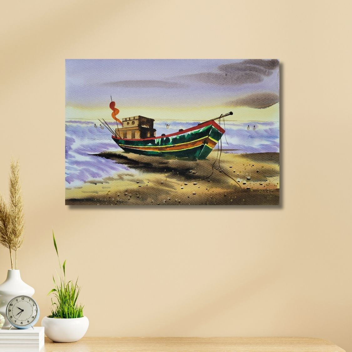 ocean reflection handmade watercolor