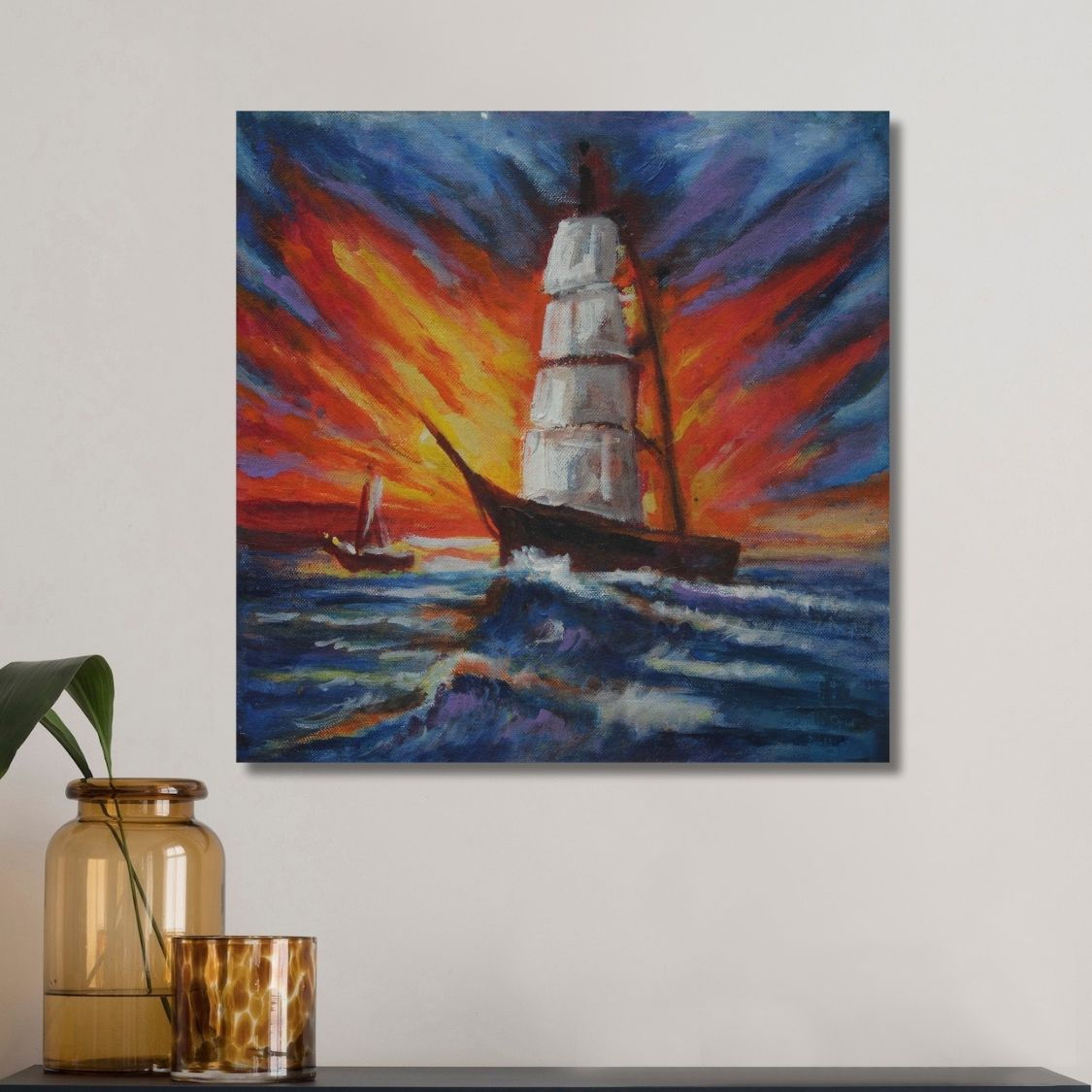 Handmade Ship Seascape