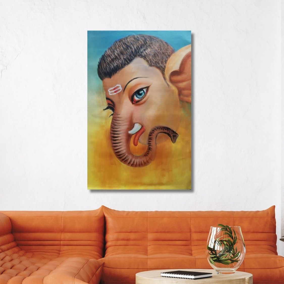 expressive ganesha eye art