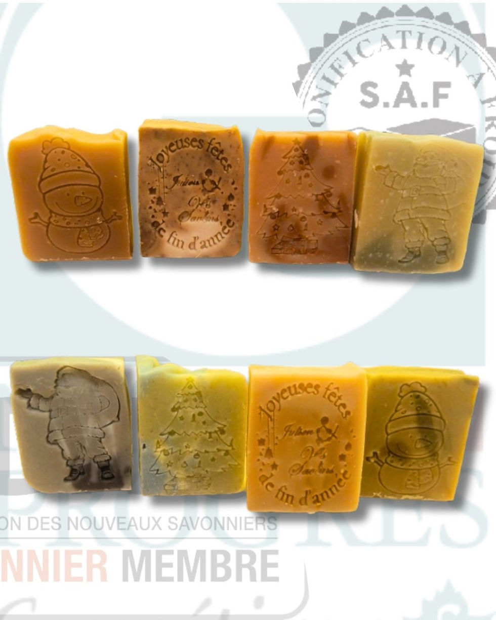 Coffret cadeau de savons pour Noël
