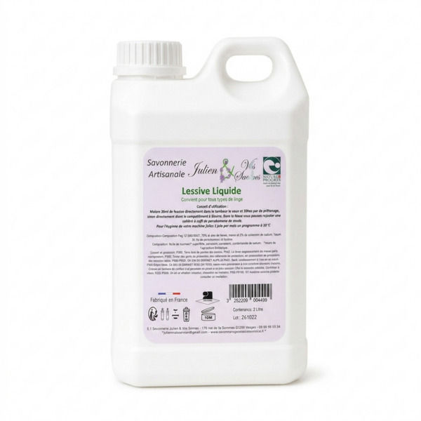 Lessive Liquide, efficace et respectueux de l'environnement