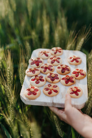 Biscuit fleur à la confiture