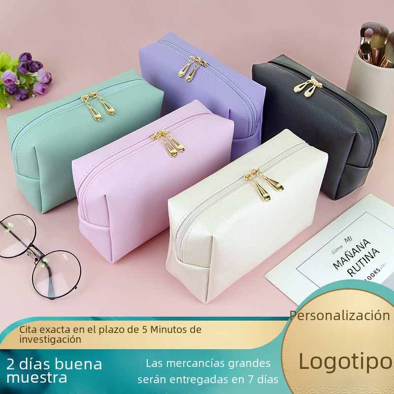 Leather Makeup Storage Bag Set