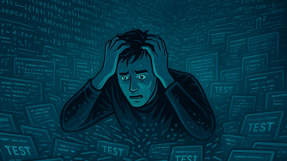 Tester working with AI