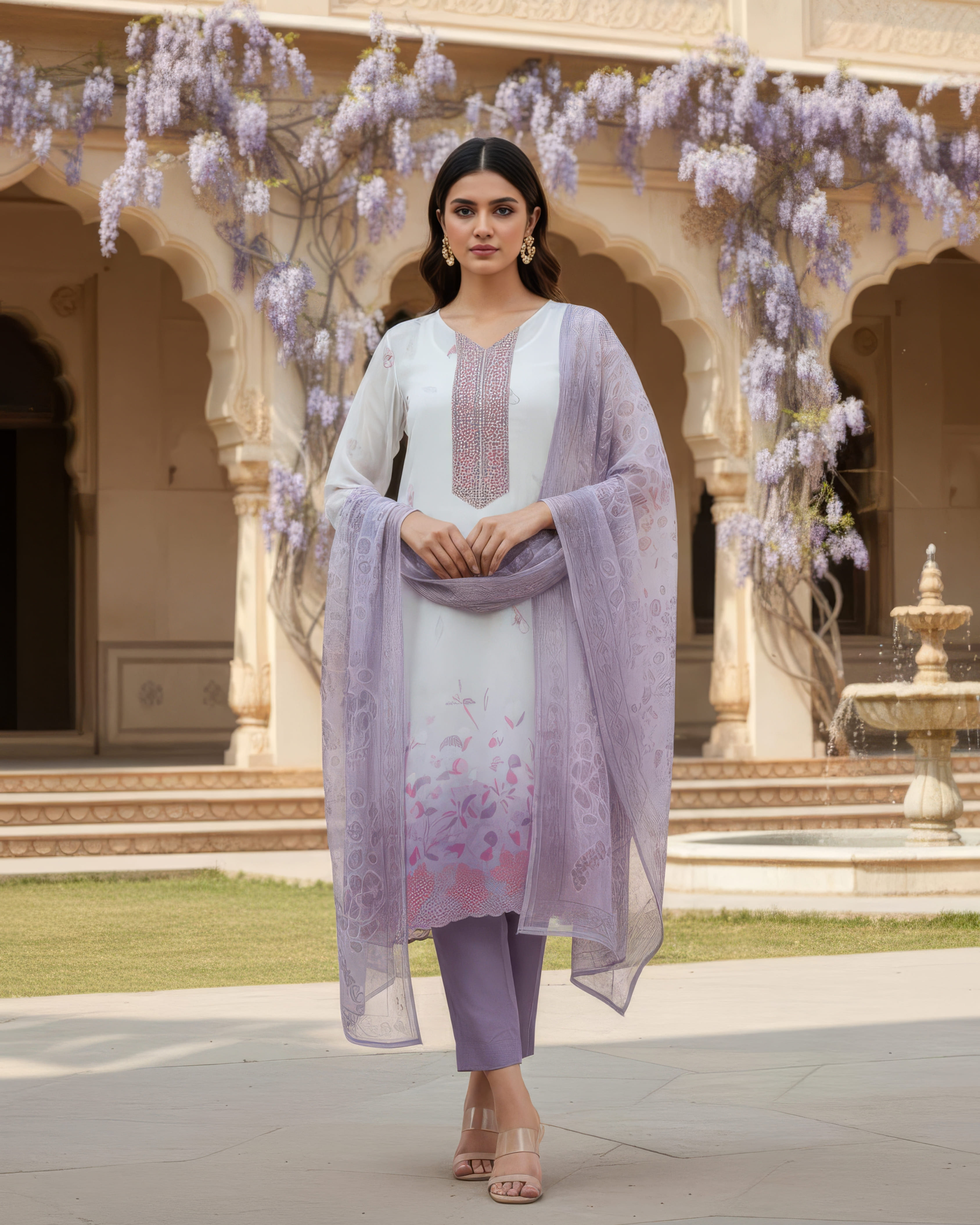 Lavender Blossom Suit Set