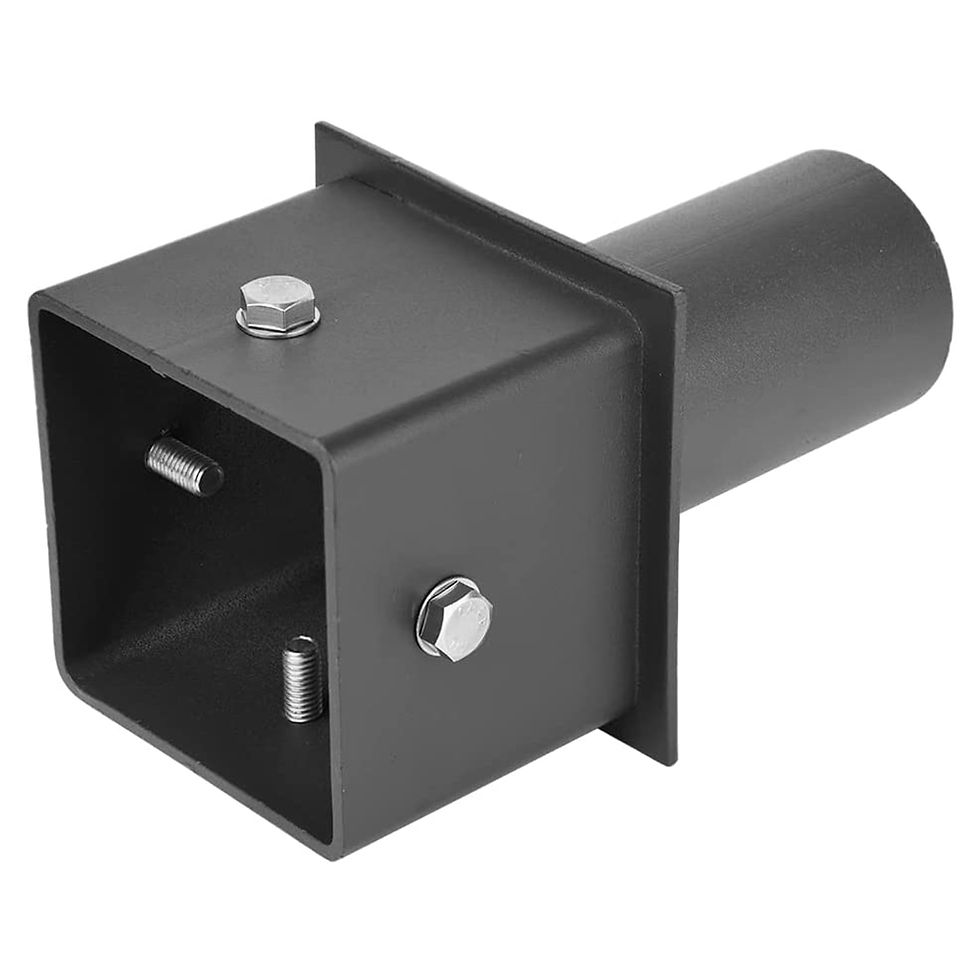 Thumbnail: 5 Inch Square Pole Tenon Adapter Bracket for Slip Fitter LED Street Lighting
