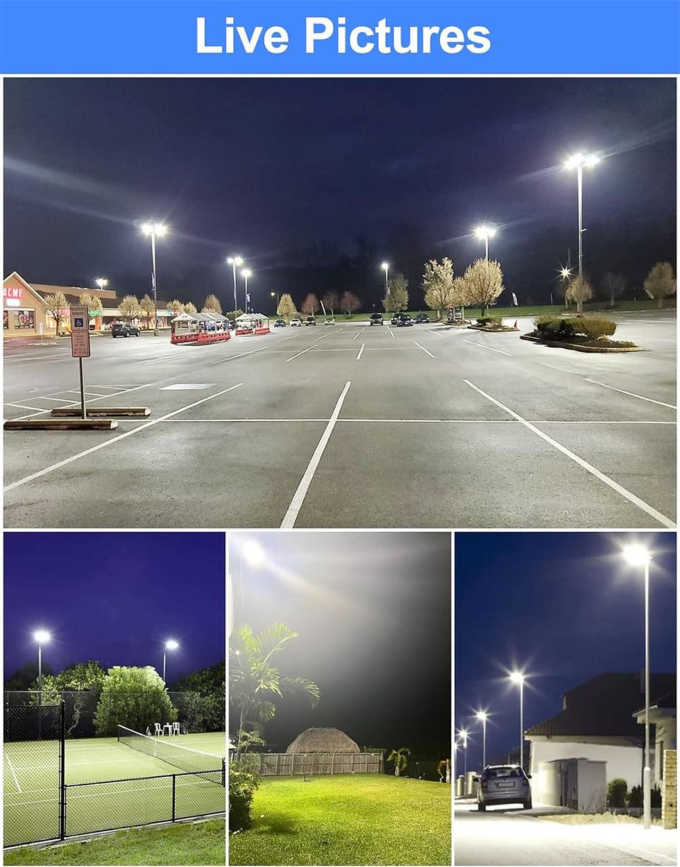 Thumbnail: 200W 240W Street Light with Dusk to Dawn Photocell 5000K LED Parking Lighting