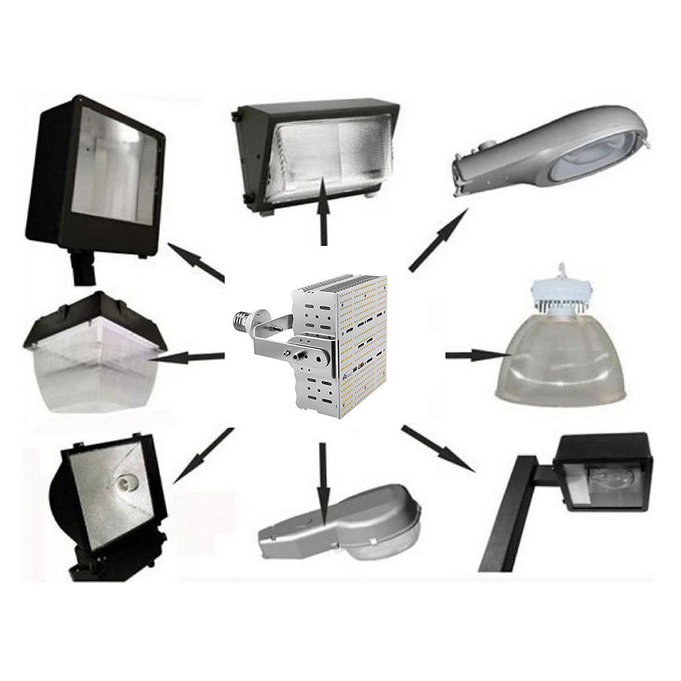 Thumbnail: 300W LED Parking Lot Lights Retrofit Kit 5000K E39 Base for Shoebox Lighting