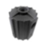 Round Tenon Reducer 2 3/8" to 1/2" NPT Hub Adaptor for LED Flood Lighting