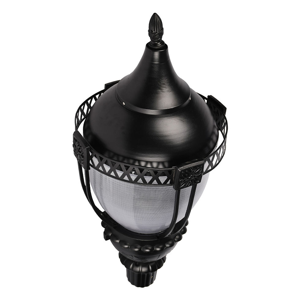 Thumbnail: black acorn pole light