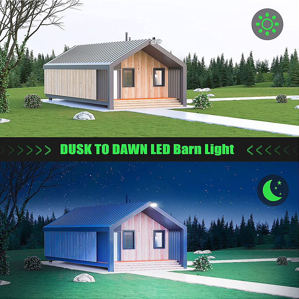 Thumbnail: LED Dusk to Dawn Outdoor Lighting 45W 65W 90W 5000K Silver Security Barn Light