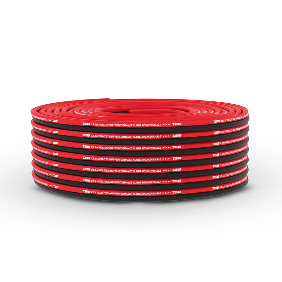 DS18 SW-16GA-100RB 16 GA Speaker Wire roll in red and black