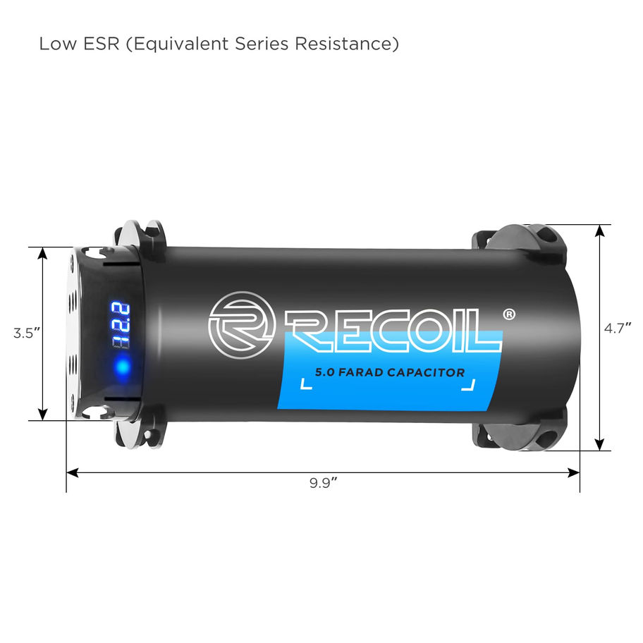 Recoil REC5D True Spec 5 Farad Power Capacitor