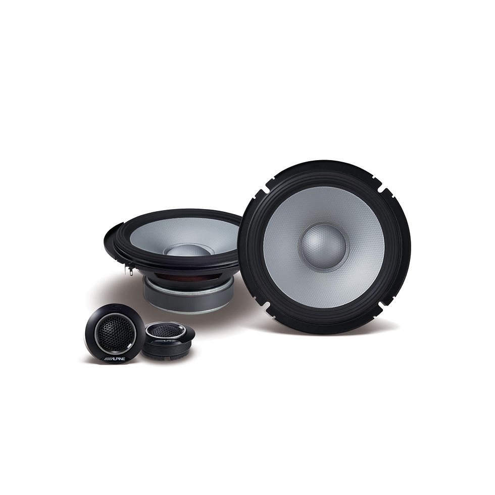 Alpine S2-S65C Hi-Res 6.5" Components speakers and tweeters