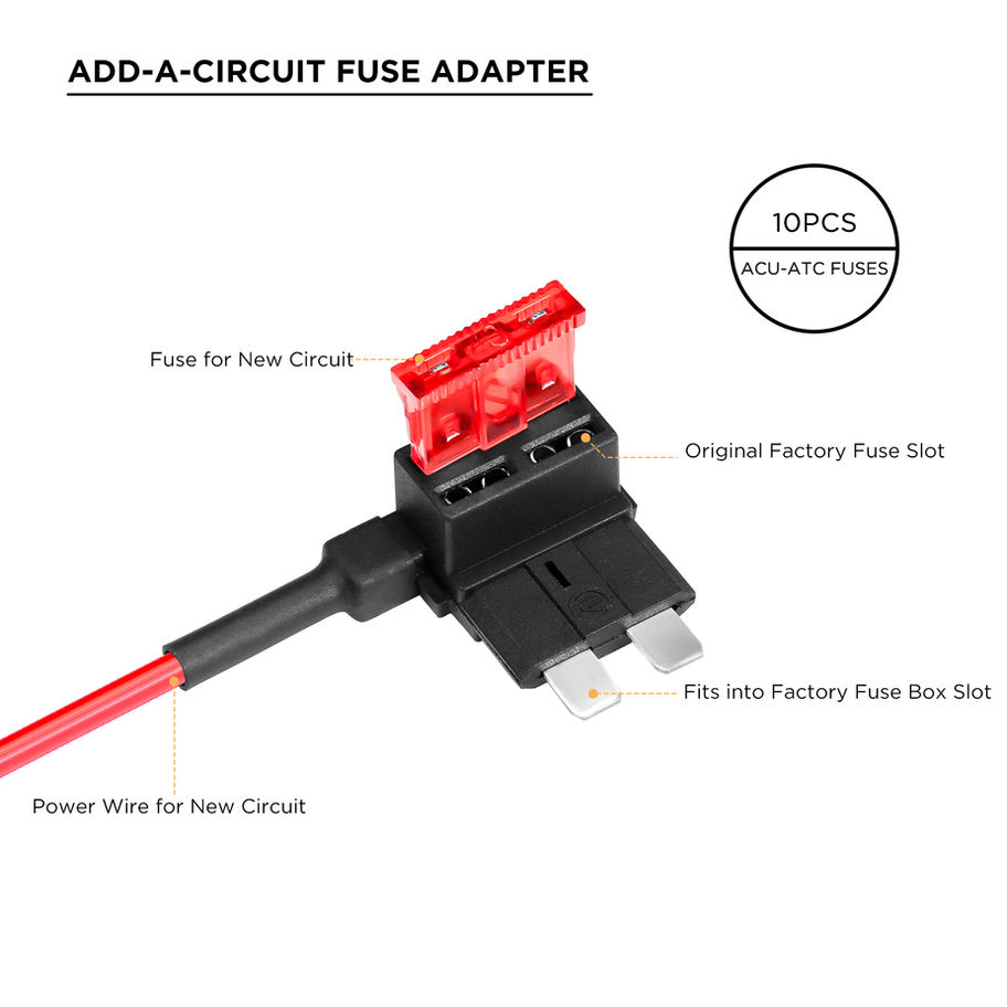 Recoil FTR1-10 ATC/ATO (ACU) Fuse Taps - 10 Pcs
