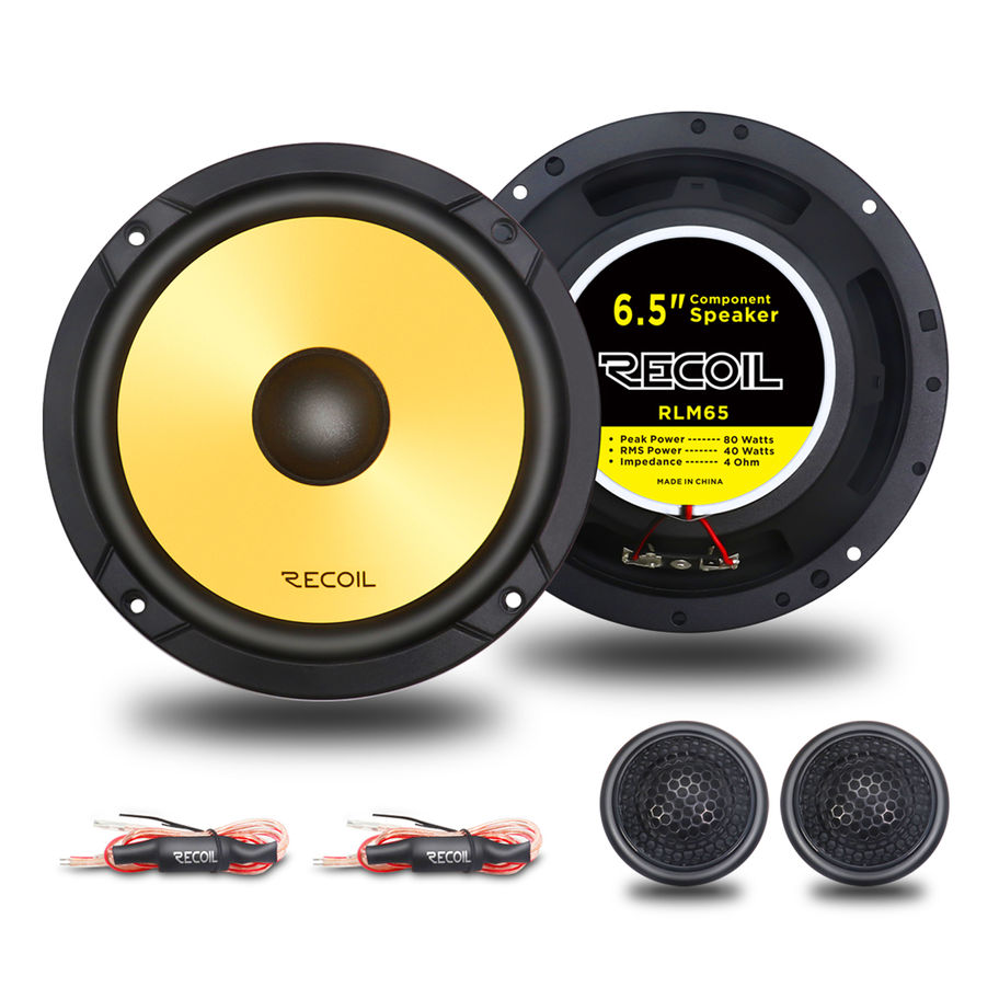Recoil RLM65 L-3 6.5 in Component Speakers set with tweeters