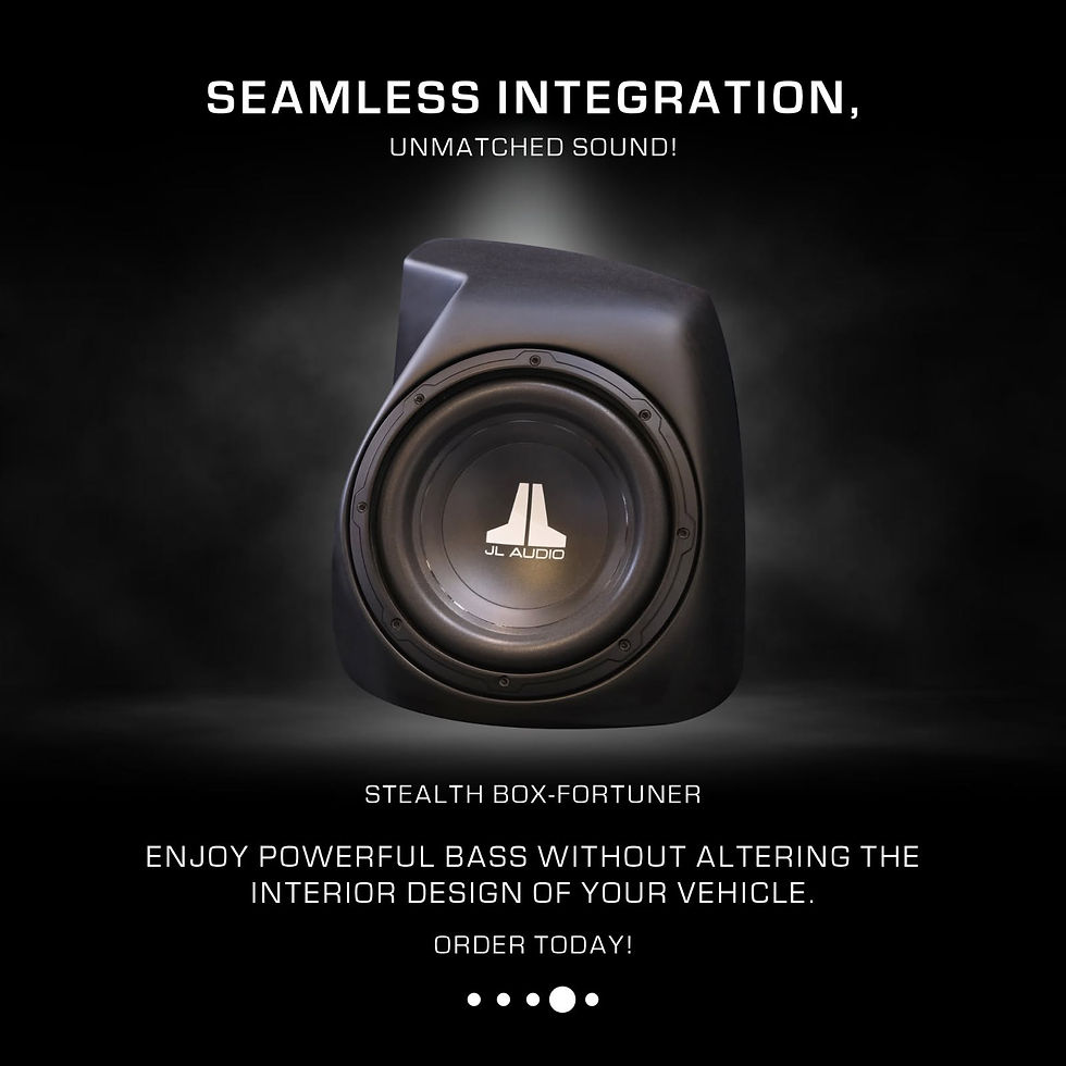 JL Audio Stealthbox® Custom Enclosure for Toyota Fortuner