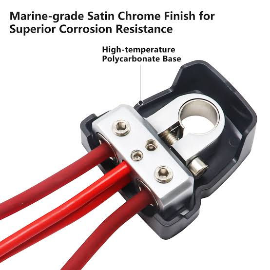 Recoil PBT-2028 Battery Clamps 0/2/4 AWG (Pair)