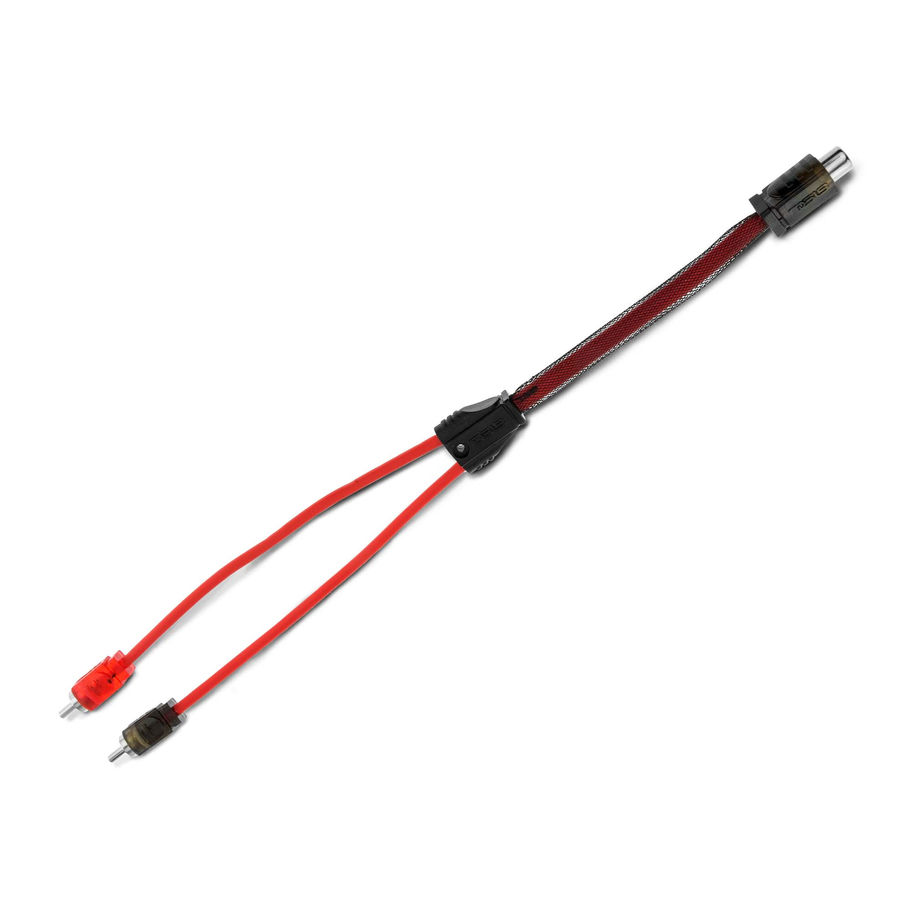 DS18 R1F2M Level 2 RCA Y-Connector Cable 1 Female to 2 Male