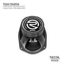 Recoil RX69 Echo Pro 6x9 Inch 2-Way Coaxial Speakers 180W