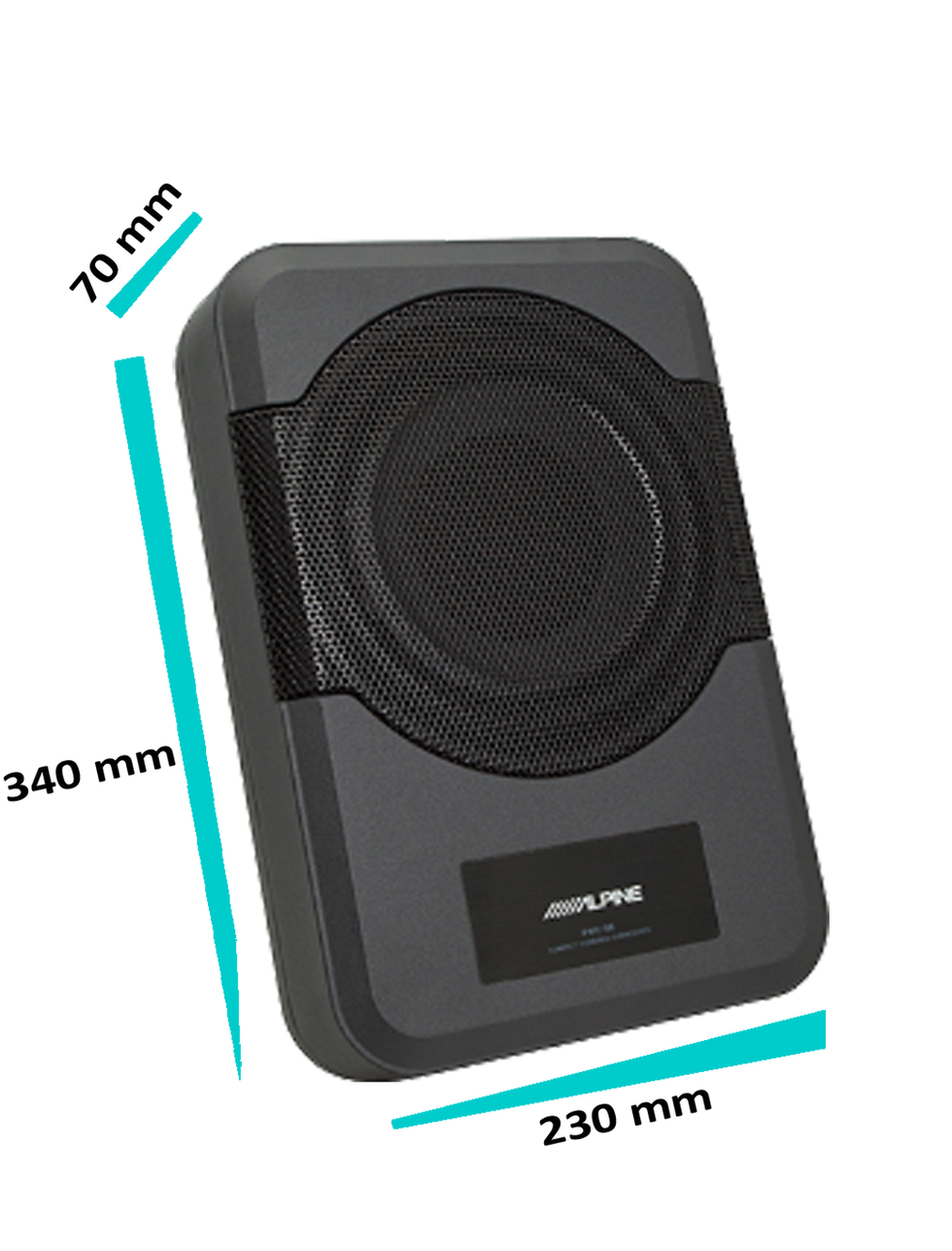Alpine PWE-10S4 10 Inch Powered Active Subwoofer Box