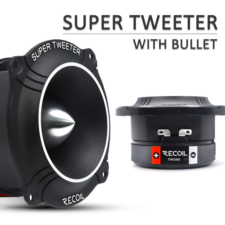 Recoil TW250 3 Inch Bullet Super Tweeter 200W