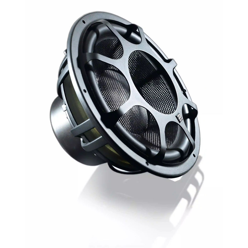 Morel Ultimo Ti 102 car audio subwoofer with grille, view 2