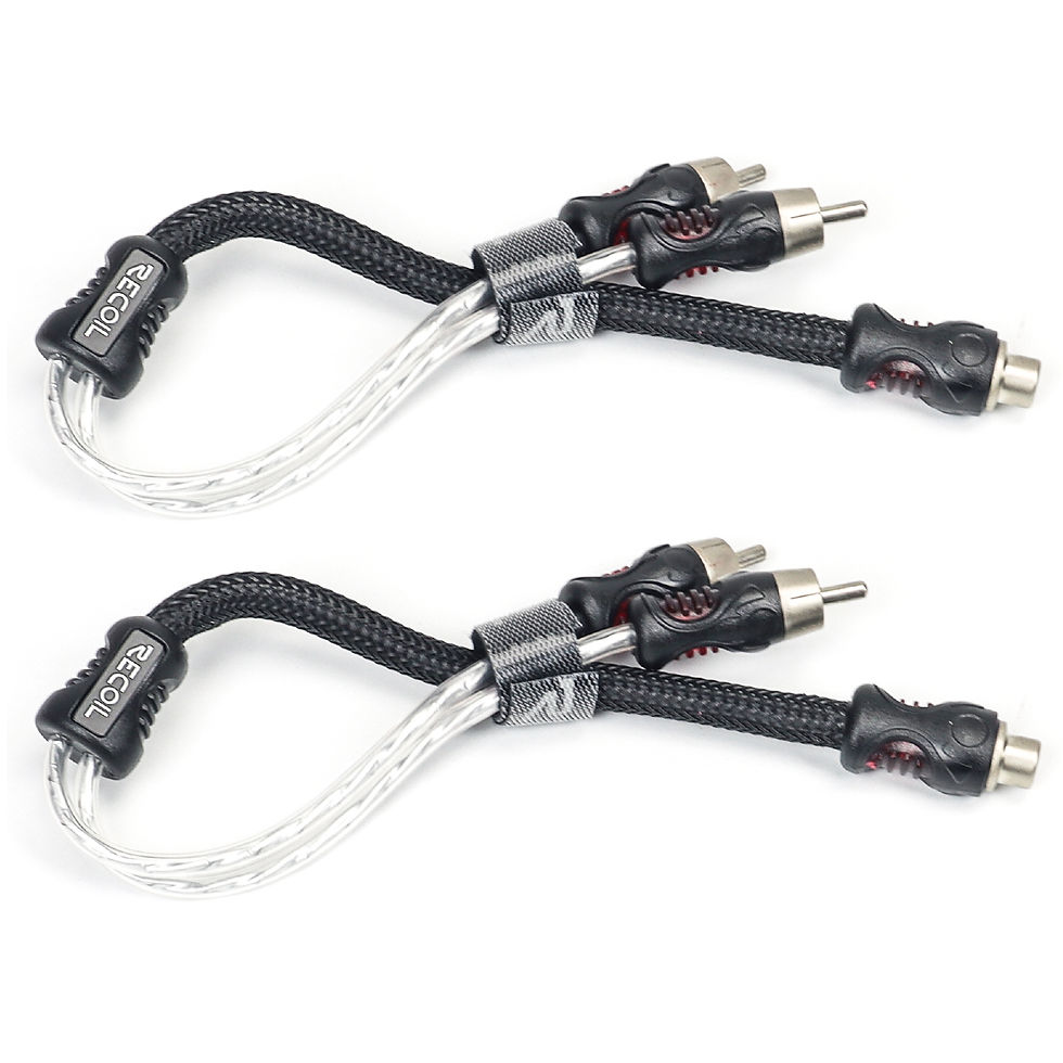 Recoil PCI1F Echo Pro RCA Y-Adapter 1 Female to 2 Male (Pair)