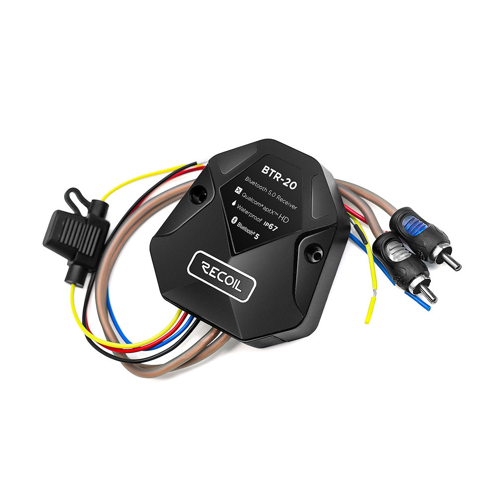 Recoil BTR-20 Waterproof Bluetooth Receiver with RCA out