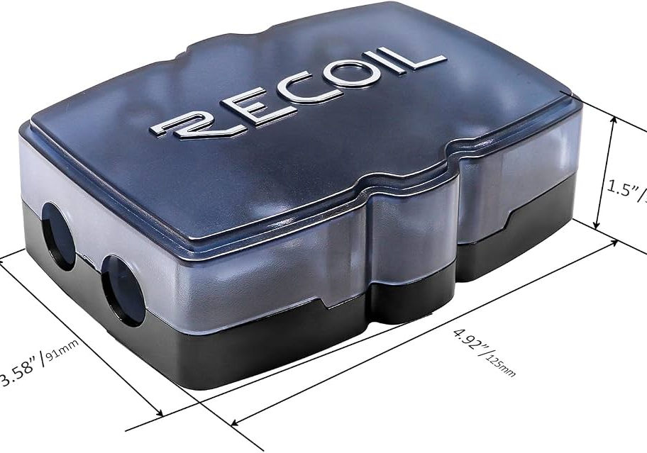 Recoil ZMFH12 2-Way Mini-ANL Fused Distribution Block