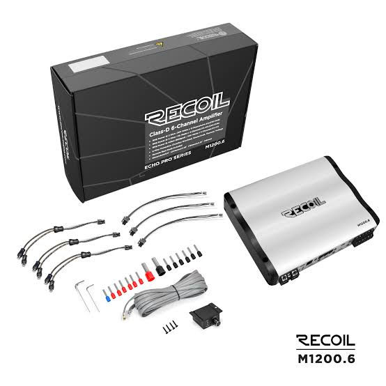Recoil M1200.6 Eco Pro 1200W Class D 6-Channel Amplifier