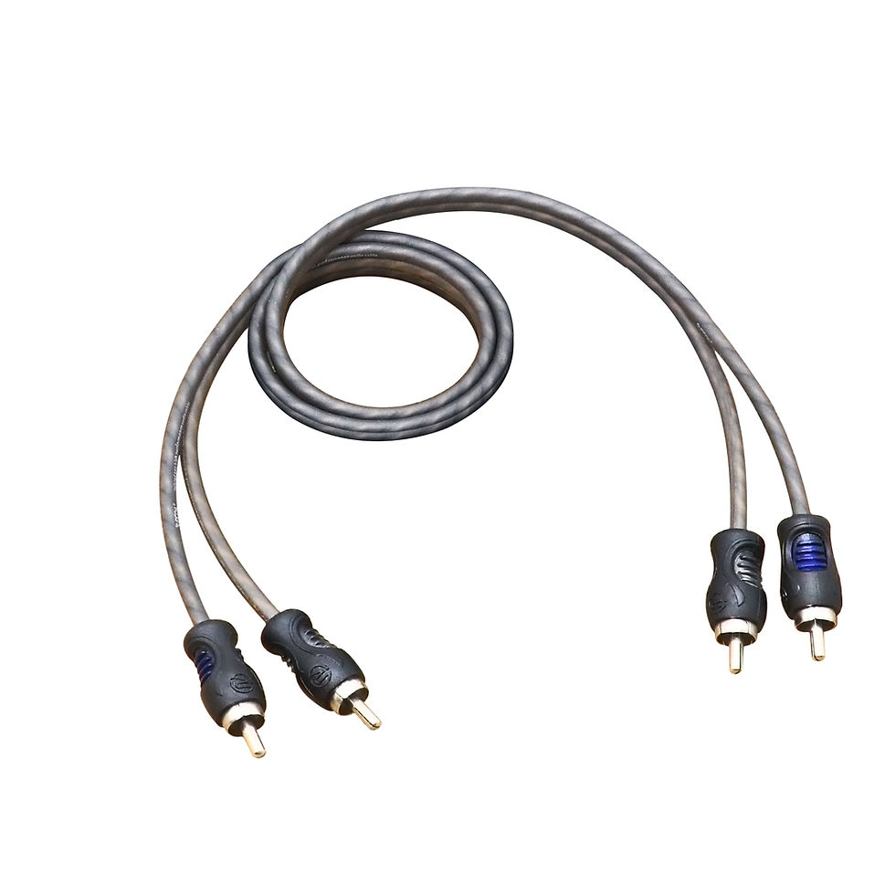 Recoil RCI21 Echo Series 2-Channel RCA Cable 1 ft (0.5 m) OFC