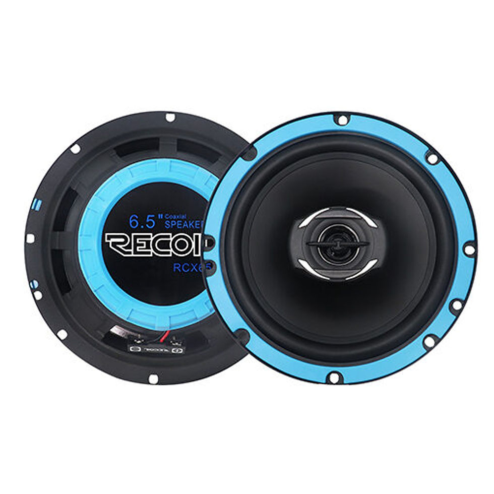 Recoil RCX65 Echo 6.5 in Coaxial Speakers front and back